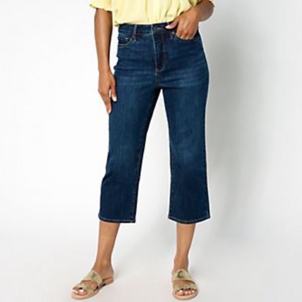 NYDJ High Rise Joni Capri in Cool Embrace Women’s 14W
